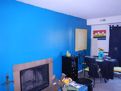 Niwot Rentals Unit 4 Living Room and Fireplace